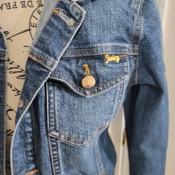 Vintage 90's Juicy Couture Denim Jean Jacket Size Medium - Picture 11 of 13